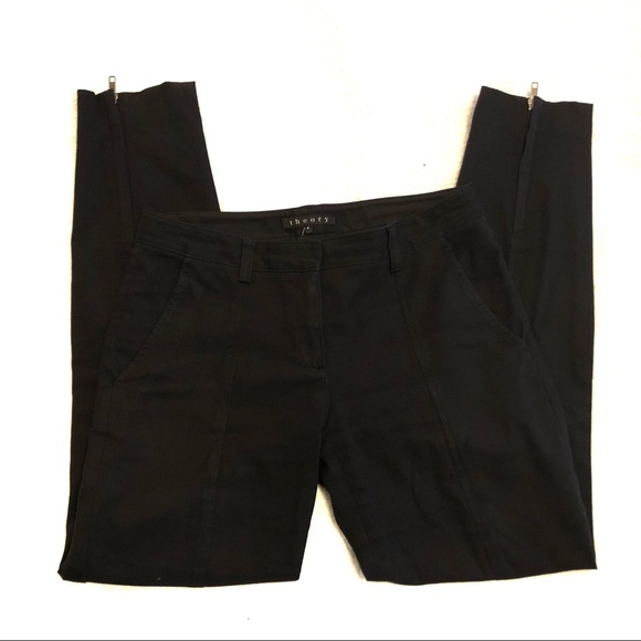 Theory Ankle Zip Skinny Pant Black - Picture 5 of 8